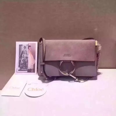 Chloé  Faye bag ~~1127粉色出貨啦原版皮磨砂皮配南非皮出貨啦 五金由金色鏈條搭銀色扣組合而成，三個大隔層，兩個暗隔，既可以單背還可以當手包，超實用 尺寸：24x14x4