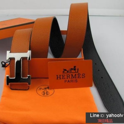 HERmES 愛馬仕 經典H頭 皮帶 H7345