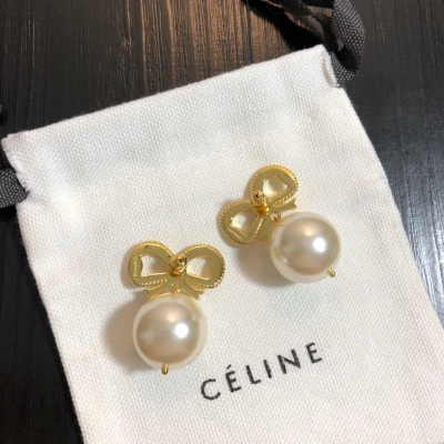 CELINE 賽琳 簡約復古金色系列首飾 原版黃銅材質