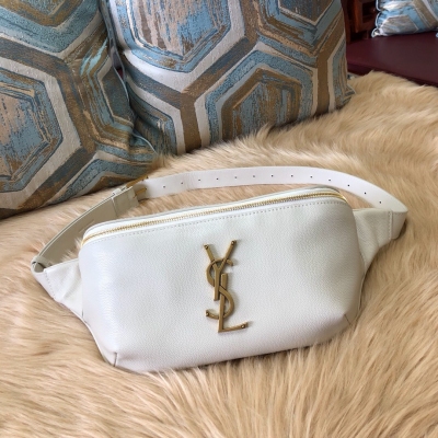 YSL Yves Saint laurent聖羅蘭 SLP新款腰包 胸包 採用進口小牛皮壓魚子醬紋，帆布襯裡，復古色調五金，一個內袋、三個卡片槽、超能裝，隨意搭配，男女通用款 尺寸25x14x5 型號569737