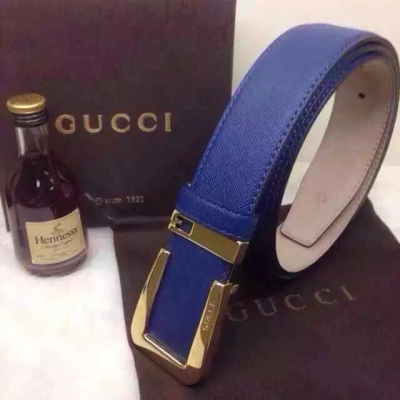 低調大氣的爆款 送禮首選 古奇/GUCCI 尺寸 寸三（可裁剪） 顏色扣頭：金、銀、黑|帶身：黑、藍 材質純銅五金進口牛皮十字紋紋配磨砂底