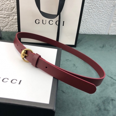 GUCCI古馳皮帶 正版開模2.0cmgg針扣女士簡約腰帶