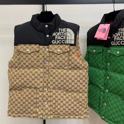 GUCCI古馳 2021fw 合作款羽絨馬甲時髦精必備 男女同款哦上身巨好看！保暖禦寒顏值擔當 可以匹配衣櫃半壁江山的百搭款 SML