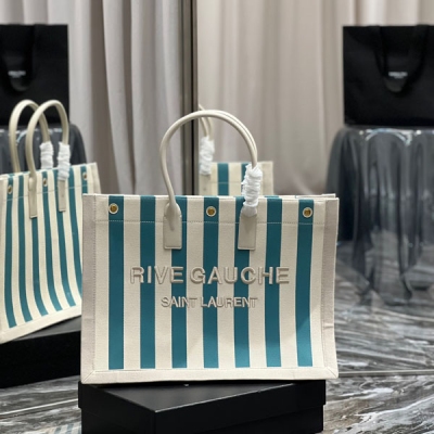 Yves Saint Laurent YSL 聖羅蘭 Rive Gauche Tote Bag，左岸購物袋，從定制麻布料到五金在到絲印，每一個細節我都要求完美！正品購入開模定制，說真的，這是我遇到過最難做的一款購物袋了！托料極其複雜，經過反