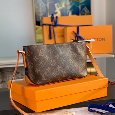 LV路易威登 M51240 Louis Vuitton！TWICR挎包！此款經典老花斜挎單肩包，外型設計小巧、休閒，做工精緻到位，開口式金色金屬拉鍊，內設拉鍊袋口一個，是夏天出門或沙灘必用包。25x13x7.5